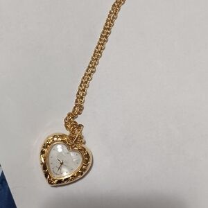 Gold Heart Pendant Necklace
